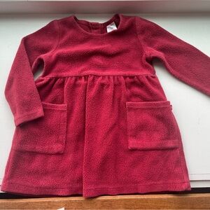 Zutano Red Fleece Kids Casual Dress